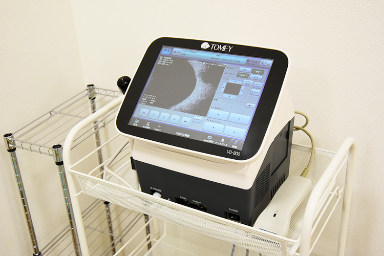 超音波画像診断 眼軸長 角膜厚測定装置（UD-800）